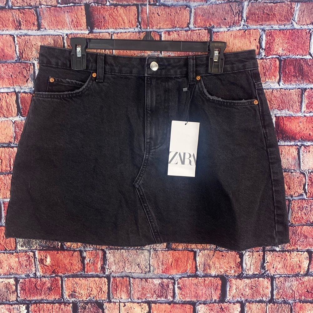 ZARA DENIM MINI SKIRT